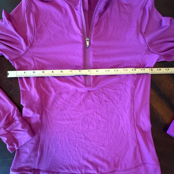 Greyson Women’s Halley Melange Long Sleeve Quarter-Zip Jacket Shirt Medium Pink - Picture 4 of 9